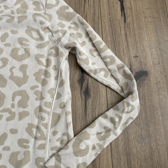 Sweaty Betty White Cream Glisten Seamless Long Sleeve Top Size UK XS US 4 - Picture 5 of 16